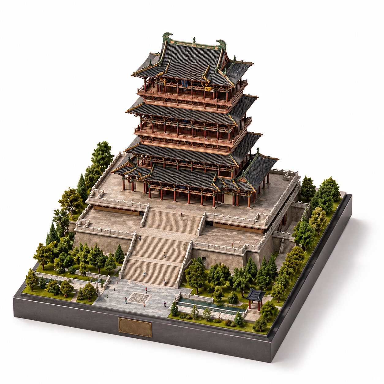 微缩3D建筑模型海报：飞云楼鹳雀楼岳阳楼黄鹤楼 2