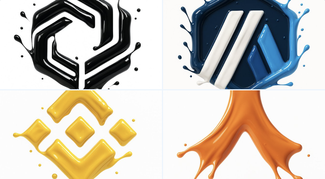 Paint splatter logo