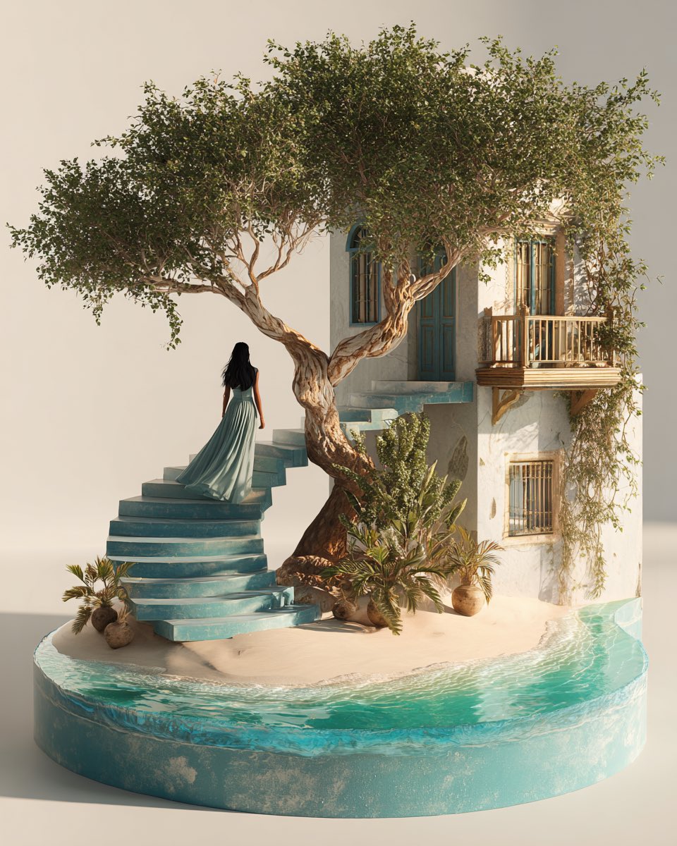 3D hyper-realistic scene model.