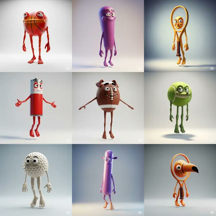 Quirky-style 3D vinyl toys 2