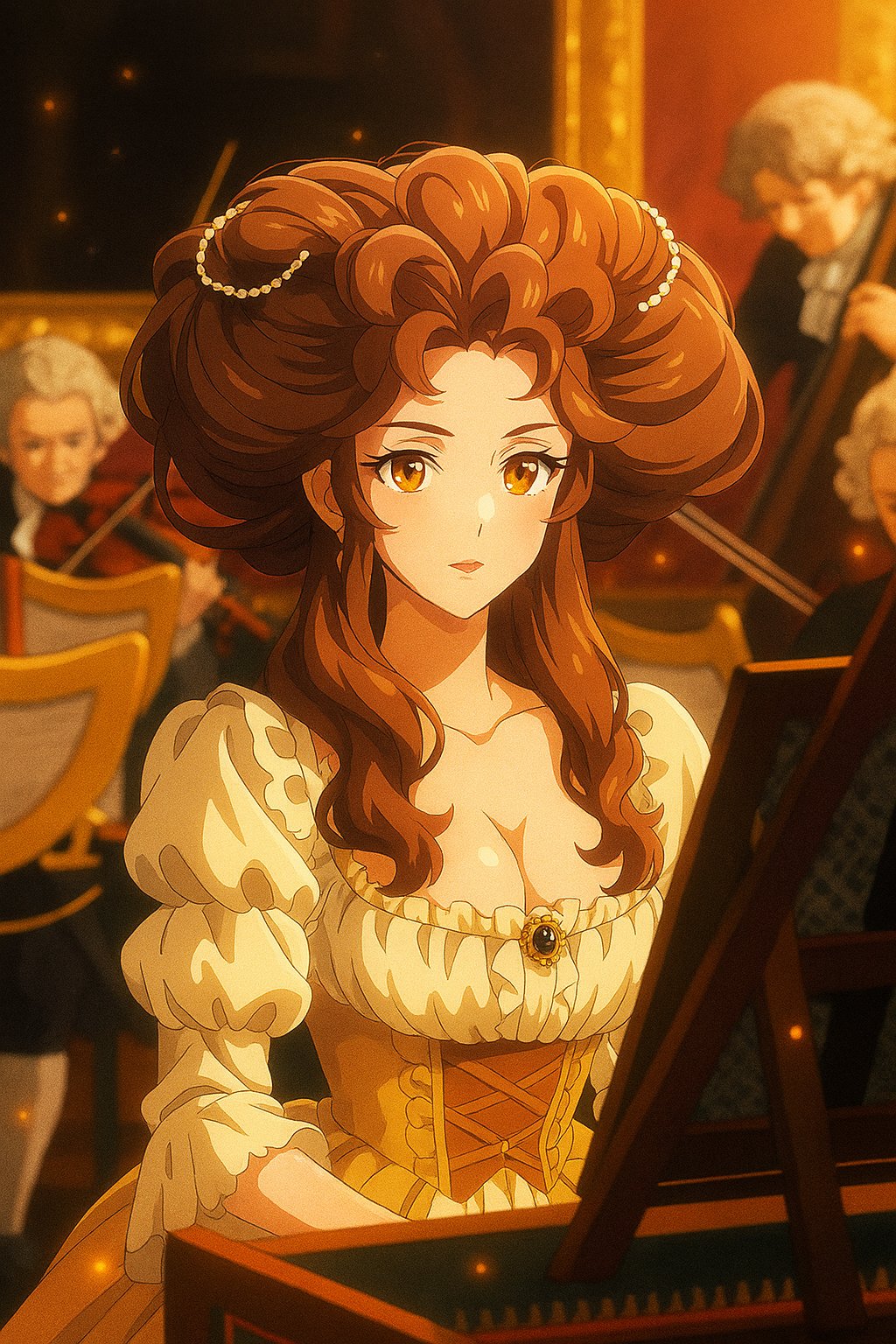 Modern digital anime style. 2