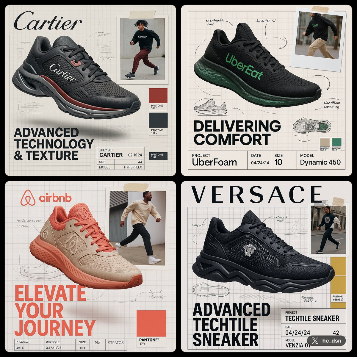Design sneakers for any brand.