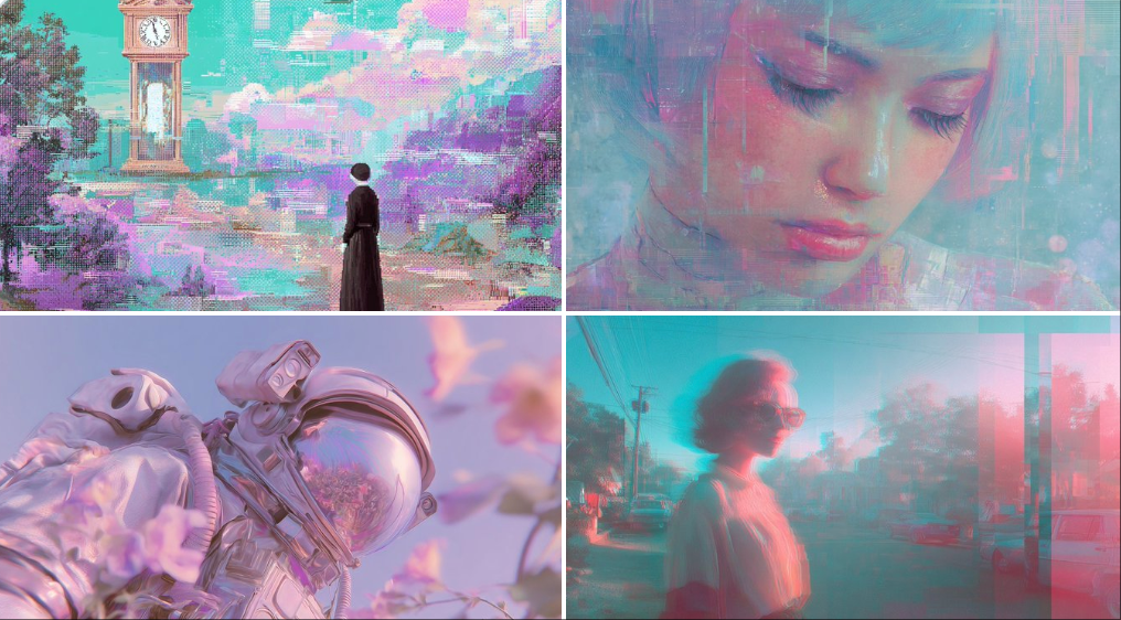 Dreamlike vaporwave distortion 2