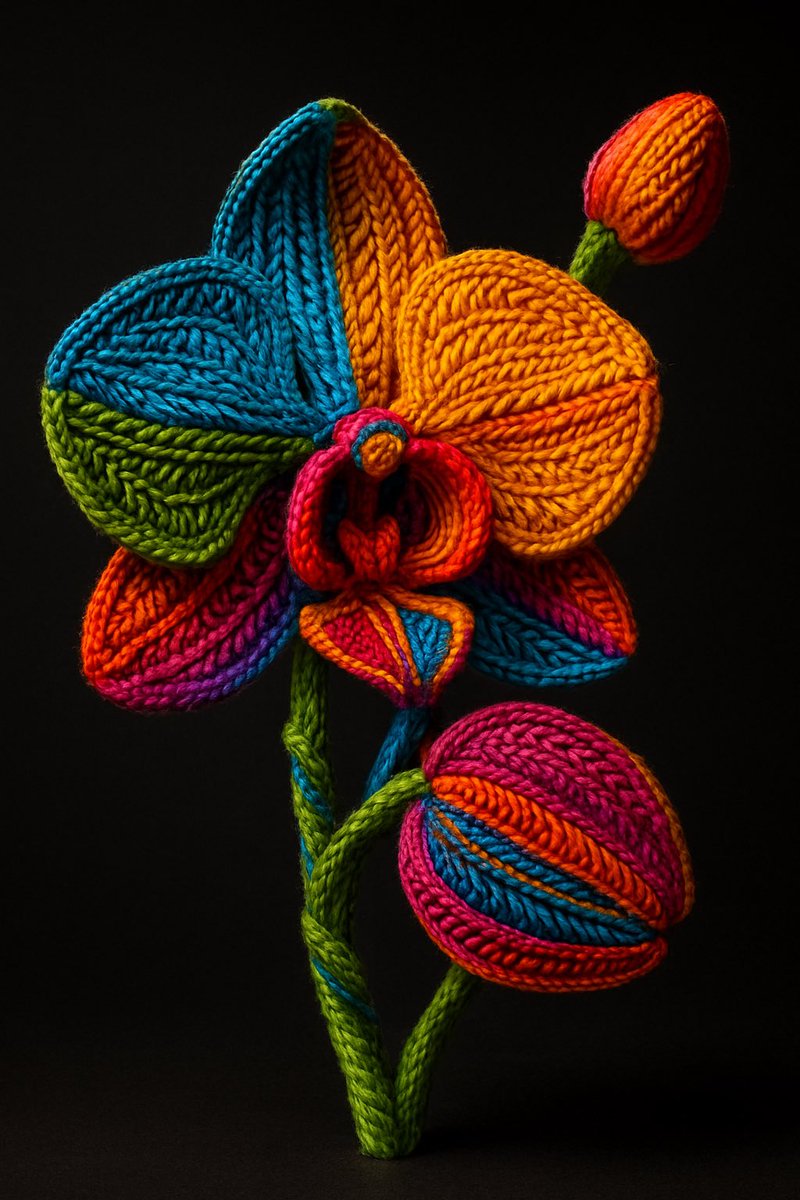 Multicolored knitting. 2