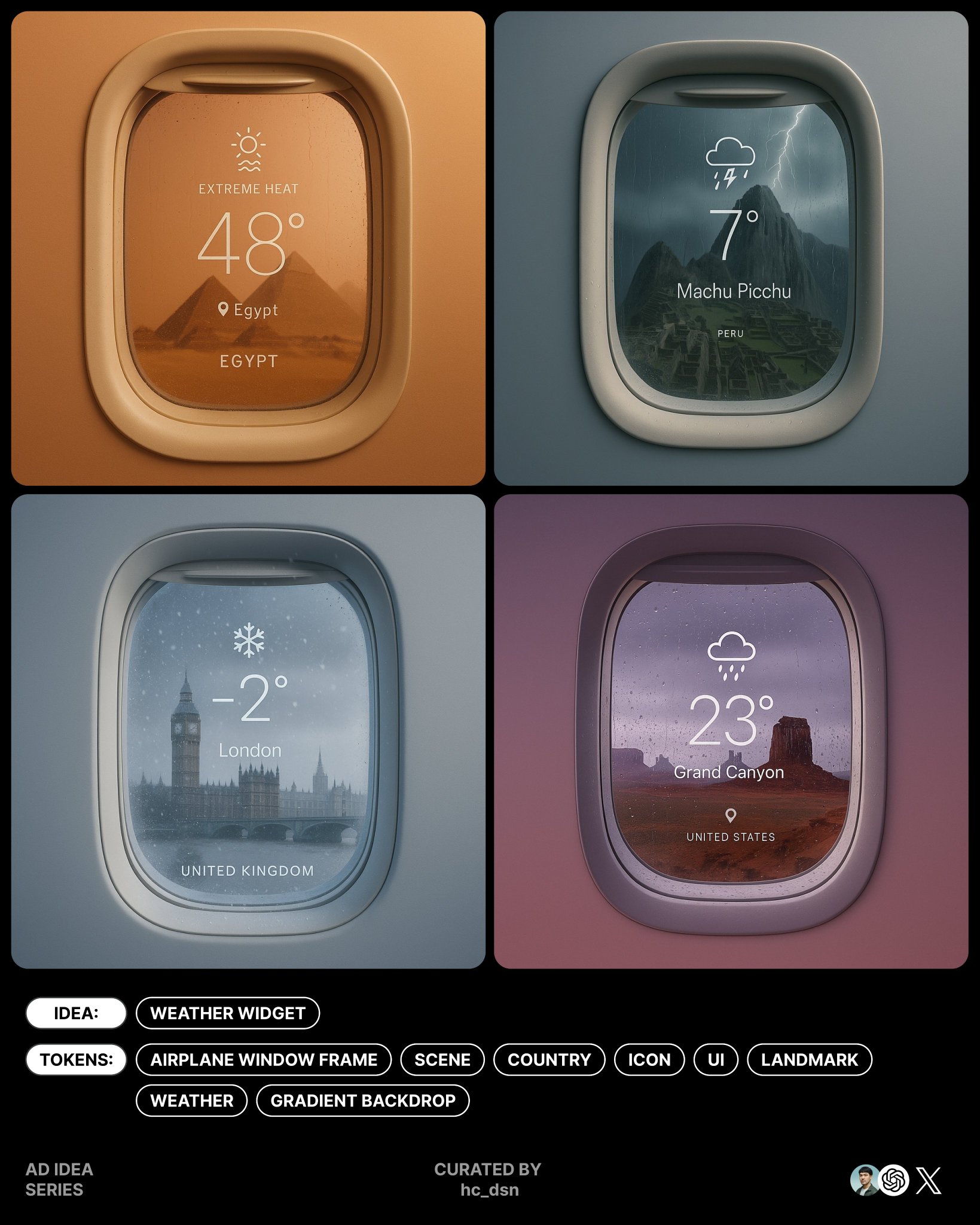 The smallest weather widget.