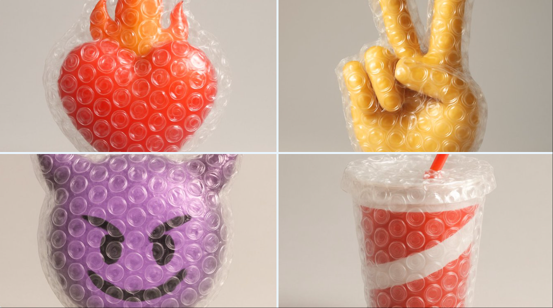 Wrap the emoji in bubble wrap.