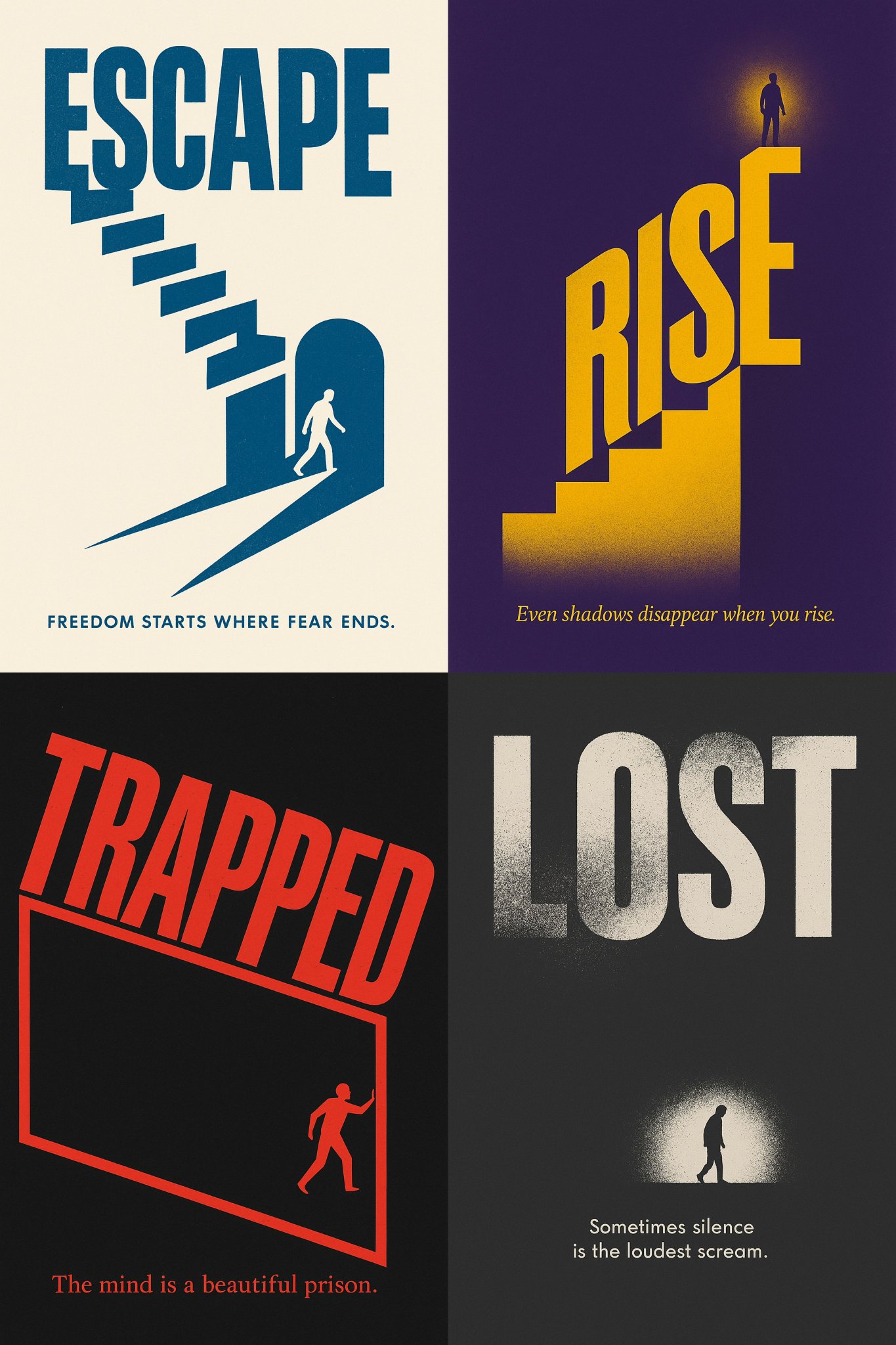 2D typography poster design