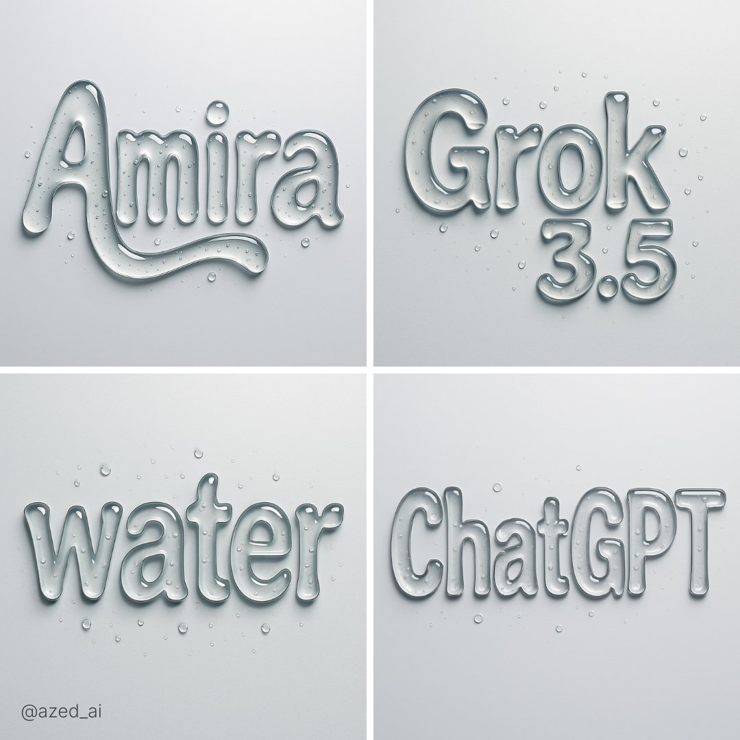 Abstract liquid typography text.