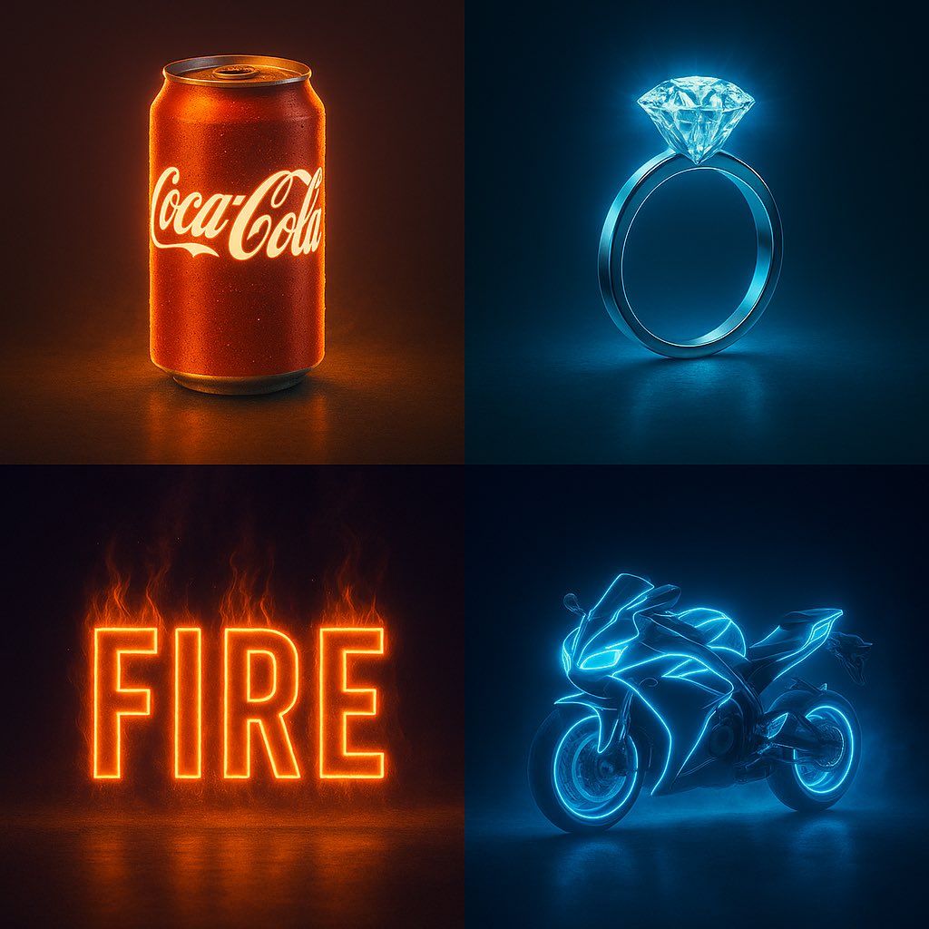 Neon-style poster.