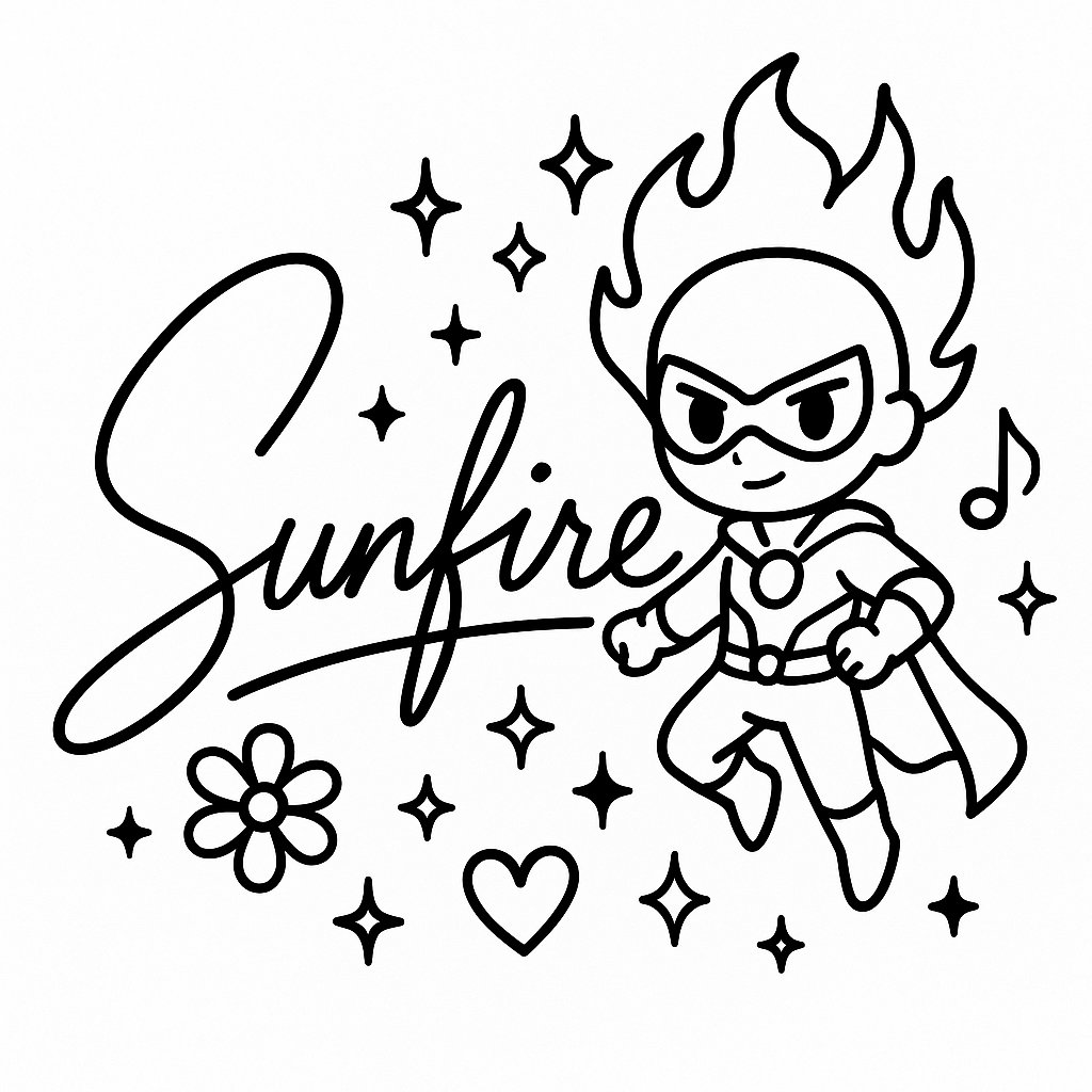 Create an anime-style signature for my beloved character. 2