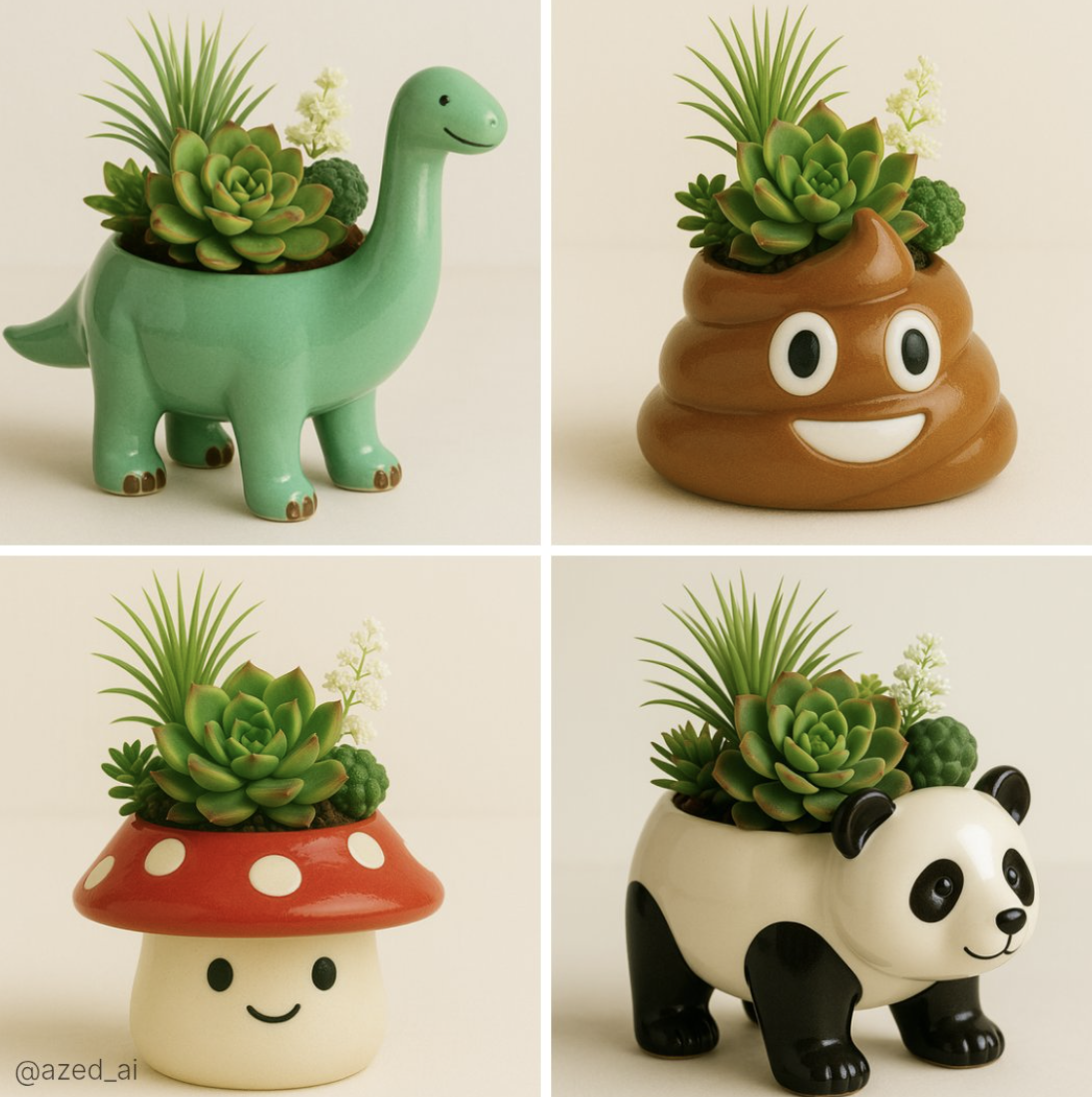 The emoji turns into a flower pot.