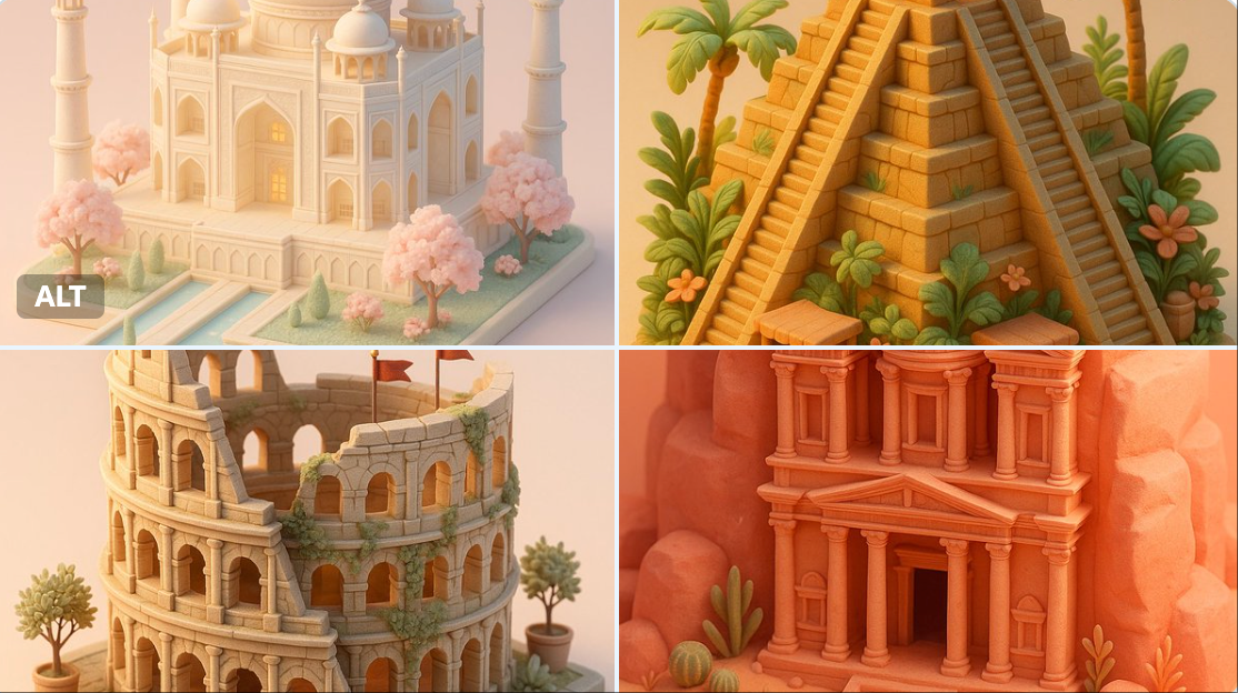 Classic miniature toy style.