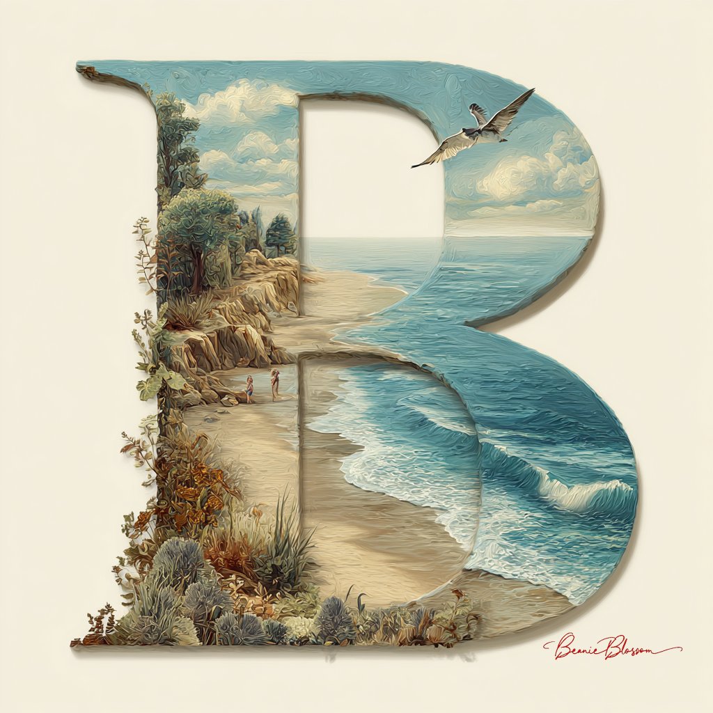 Alphabet landscape
