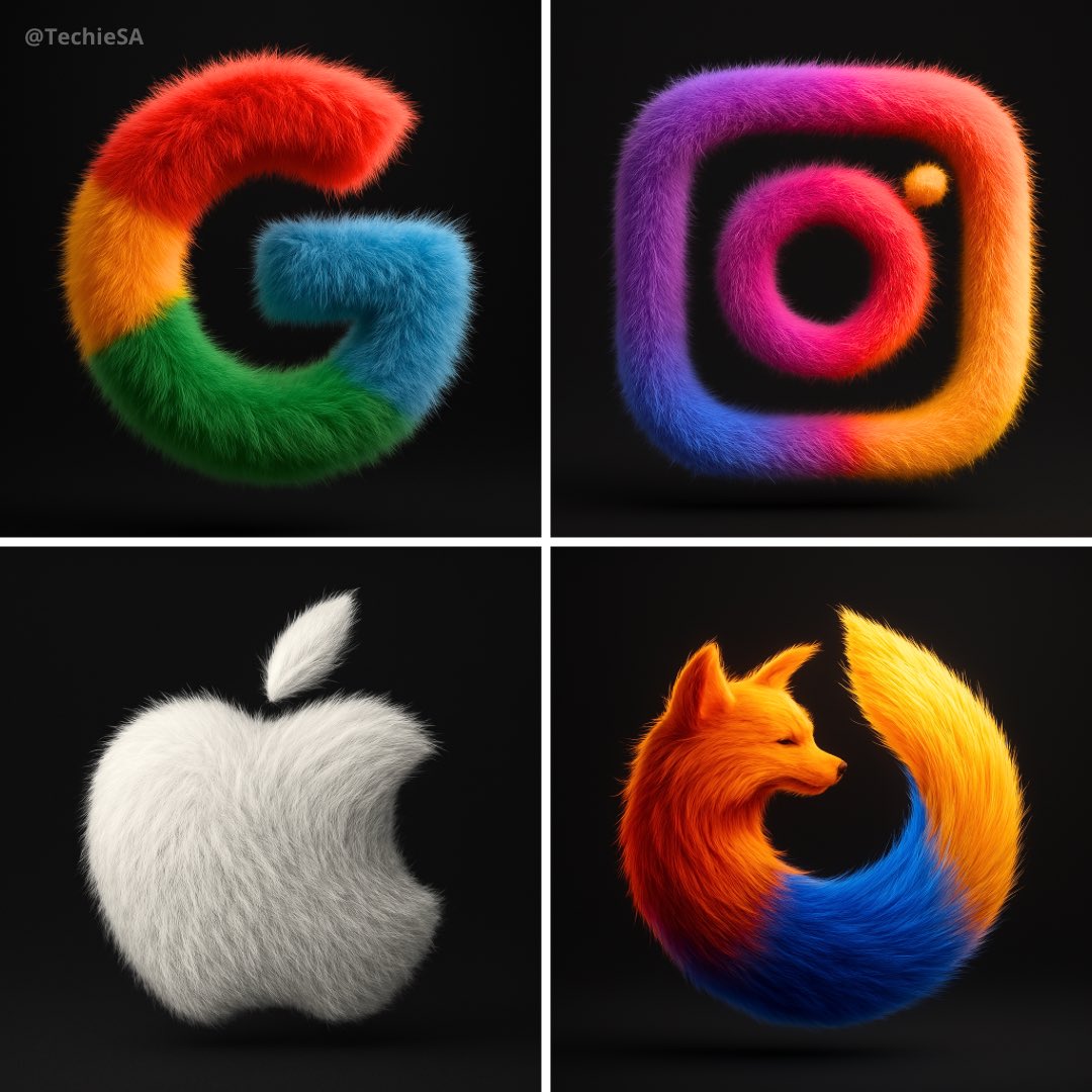 A fluffy 3D object.