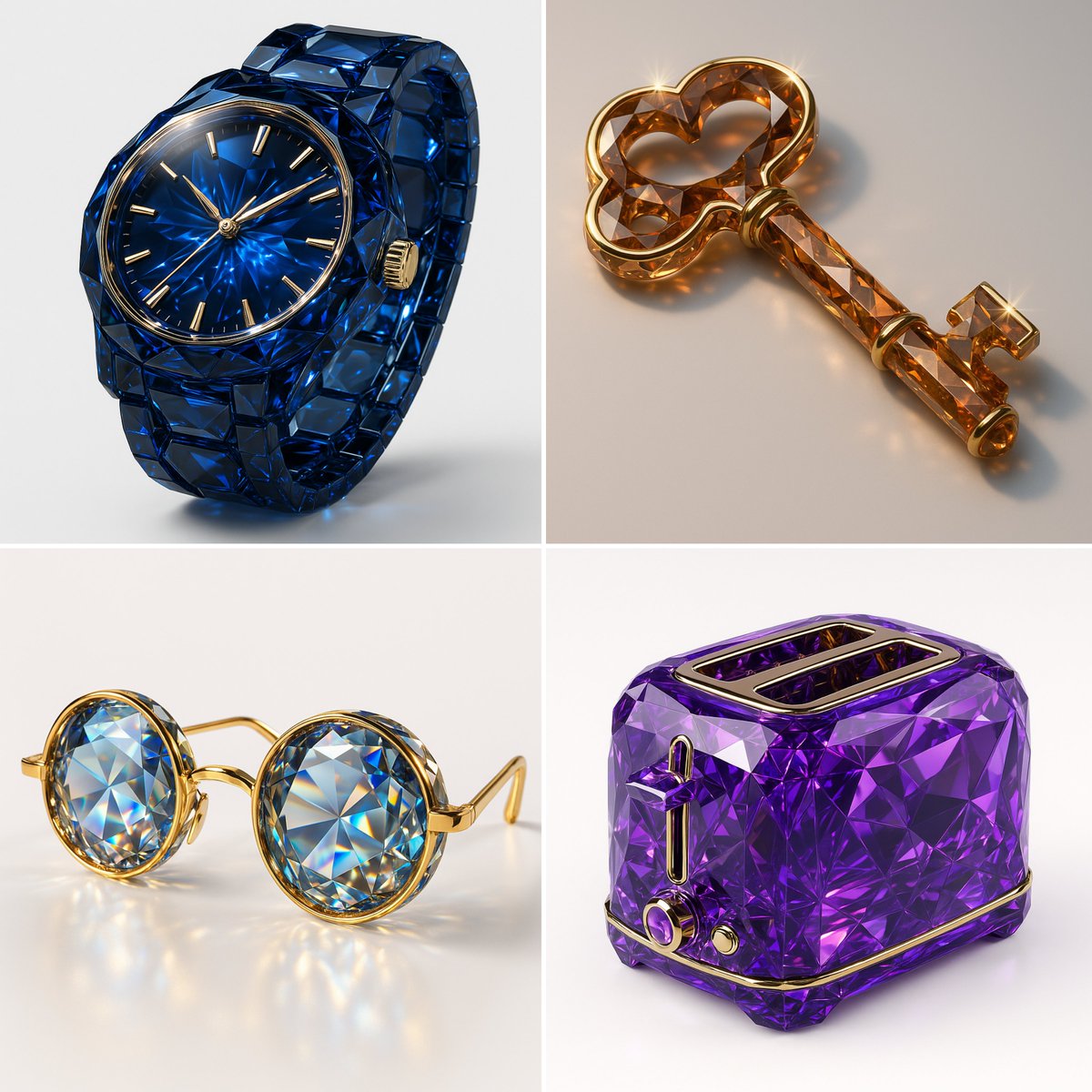Gemstone rendering style.