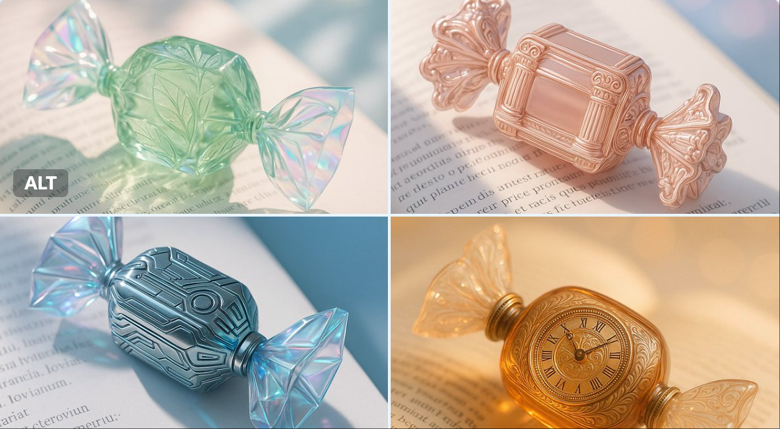 candy-shaped items