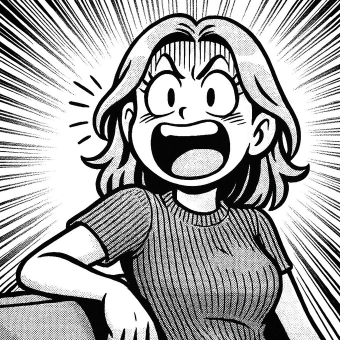 A Japanese-style humorous manga illustration. 2