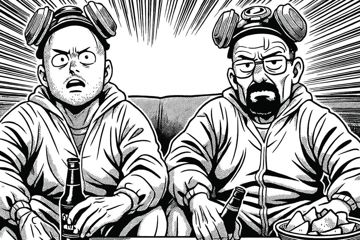 A Japanese-style humorous manga illustration.
