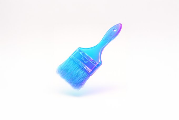 Floating Glass Neon 3D