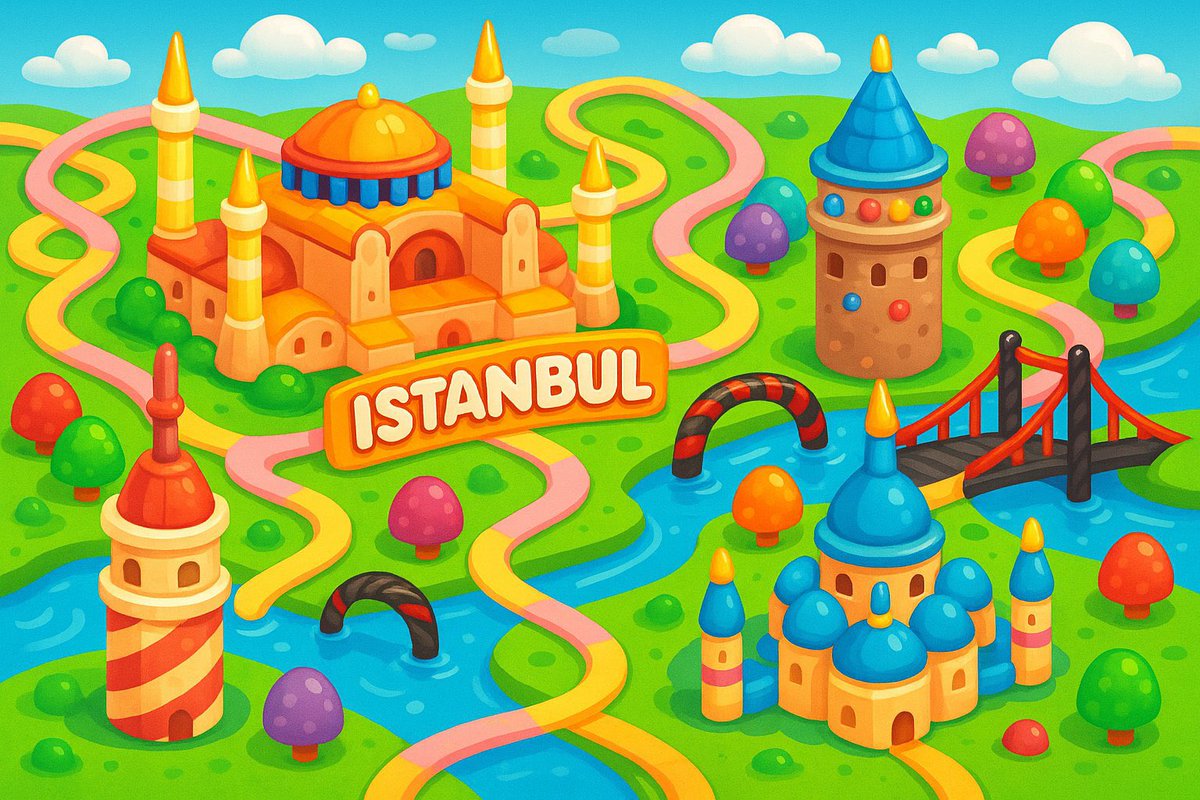 The style of City Candy Crush Saga.