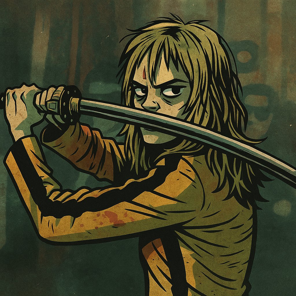 Gorillaz-style illustration of street kids. 2