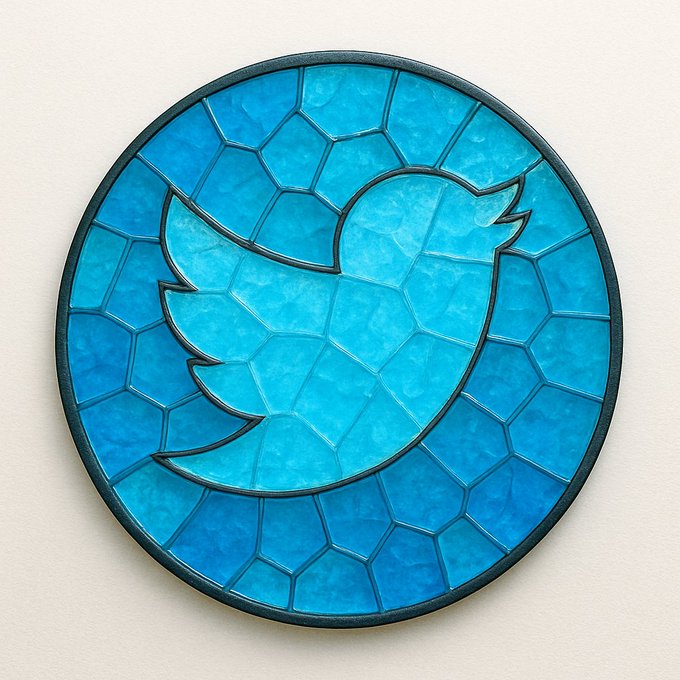 Mosaic stained-glass badge 2