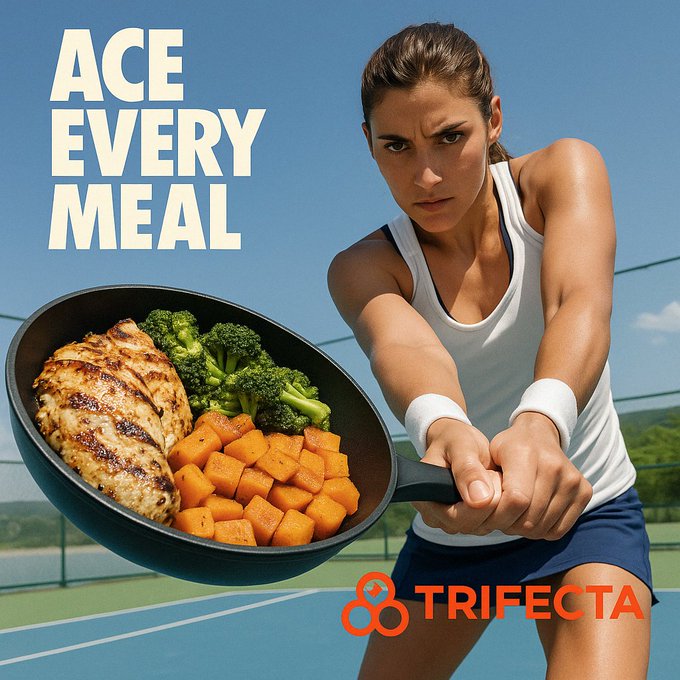 Advertisements that pair food with exercise. 2