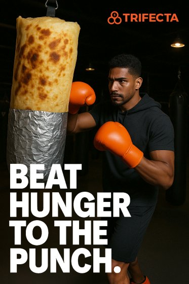 Advertisements that pair food with exercise. 3