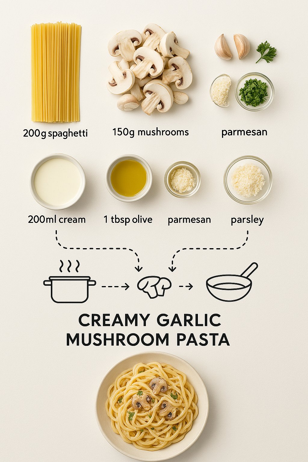 Creating a recipe infographic.