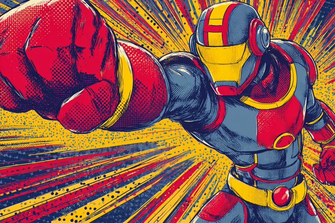 A retro, comic-style cartoon illustration.