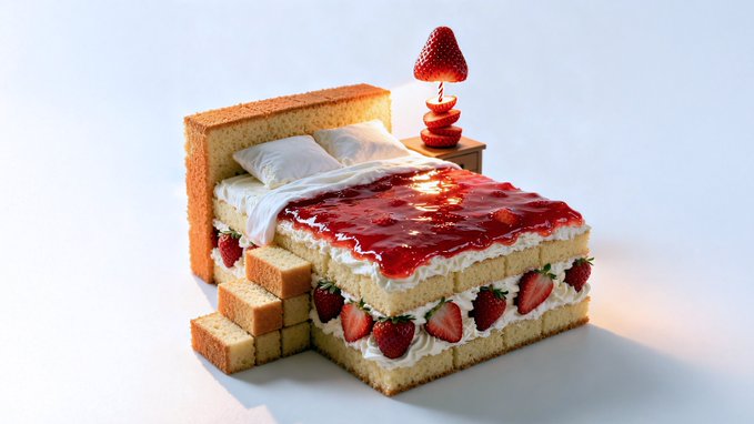A photorealistic, conceptual food-art portrait.