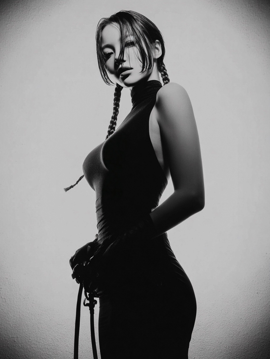 A black-and-white portrait photograph.