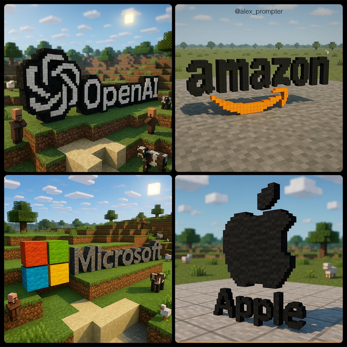 Put the logo into Minecraft.