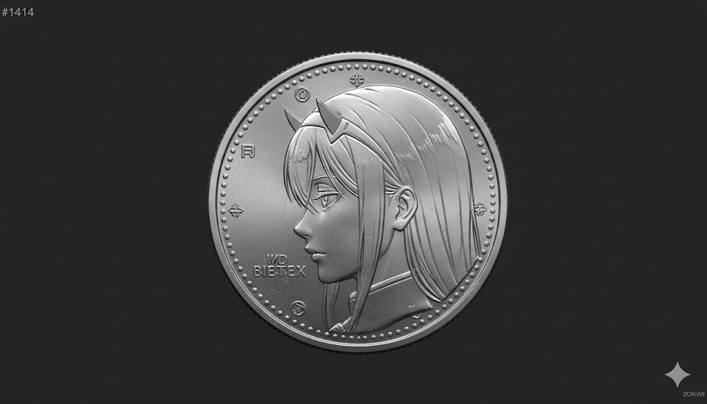 An exquisite metal coin featuring a portrait.
