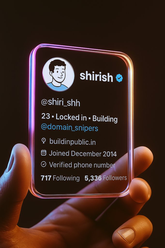 Create a 3D Twitter profile card.