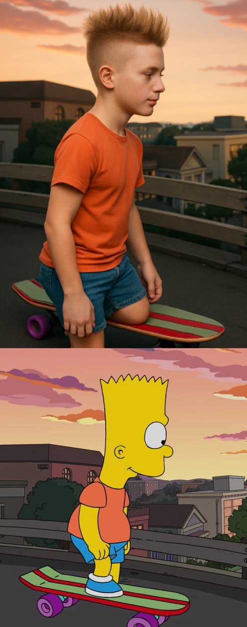 Turning cartoon characters into hyper-realistic humans.