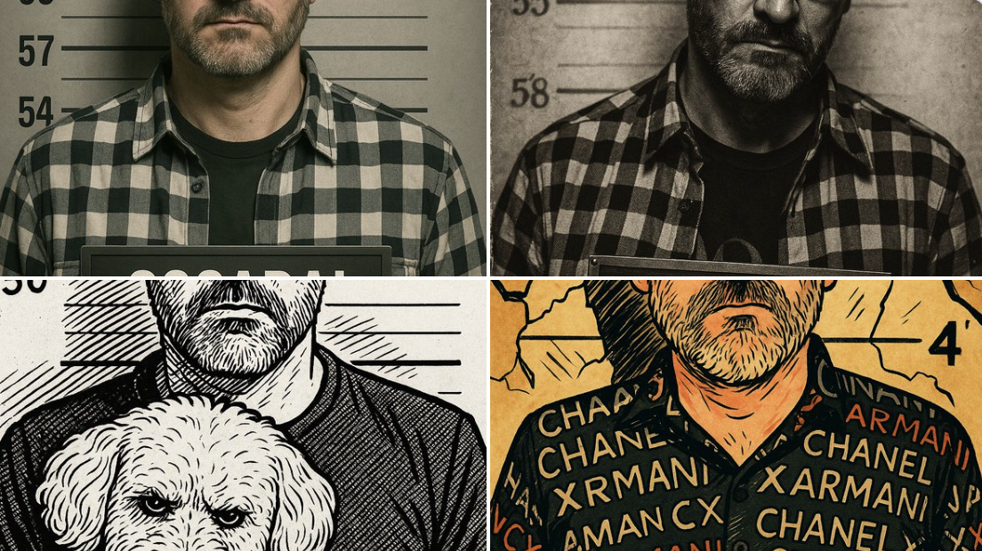 Police photo style.