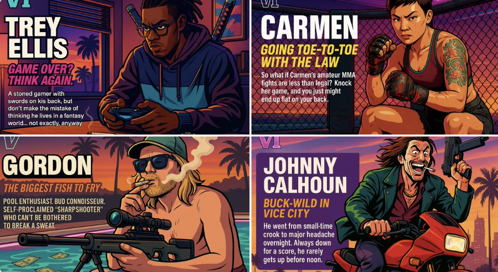 Create your own GTA character.