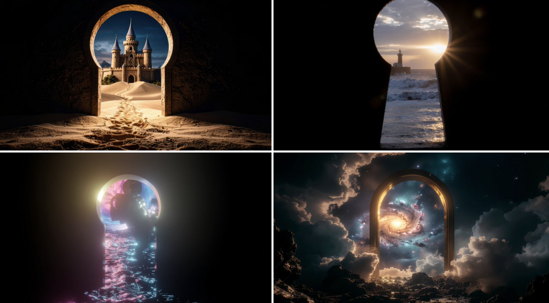 Seeing the world through a keyhole.
