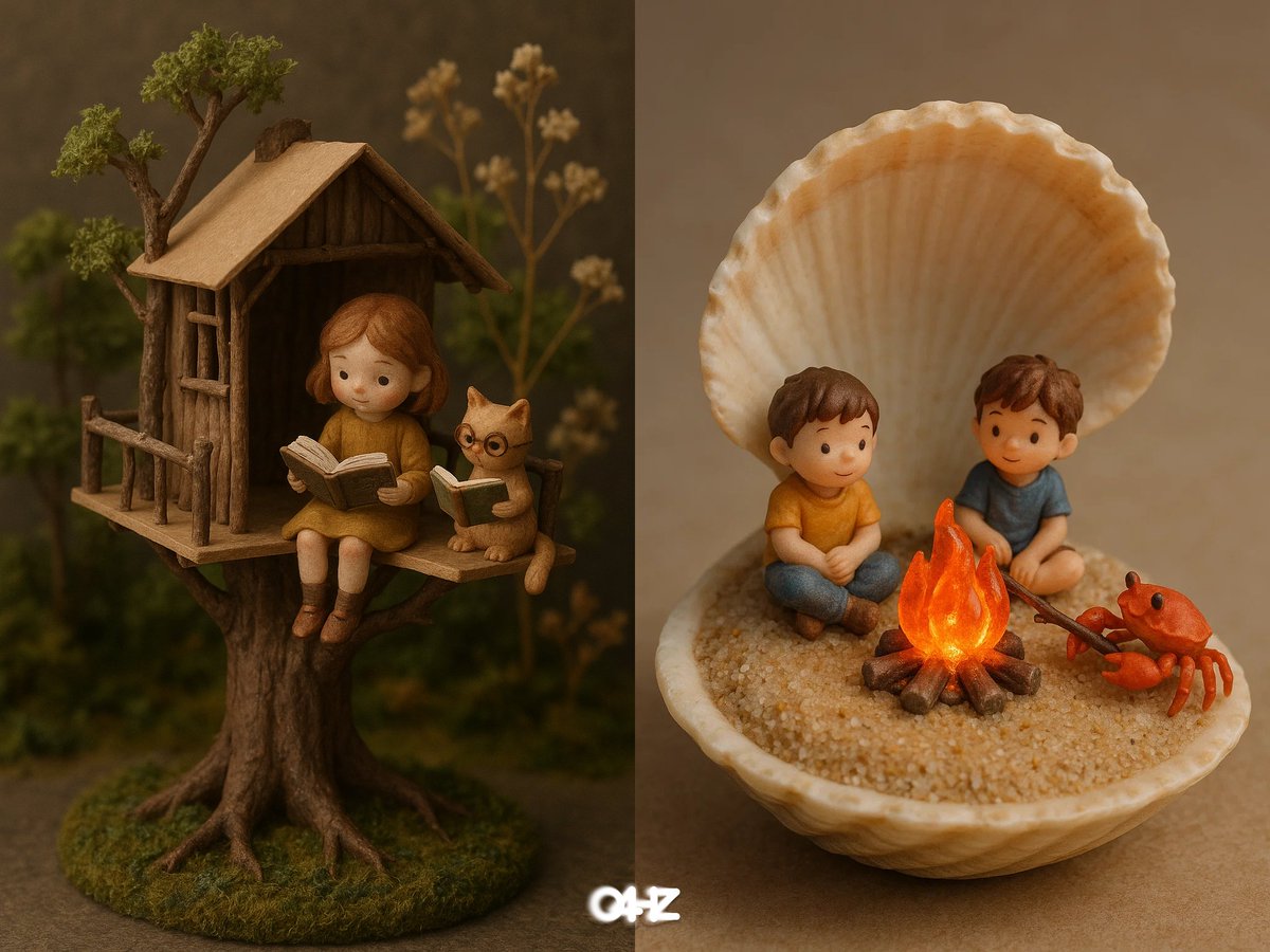 Cute miniature scenes.