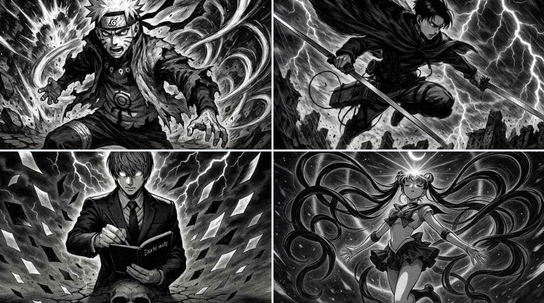 A black-and-white comic-style illustration.