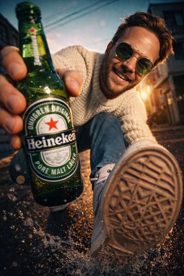 Professional photo, a guy, a 30-year-old Russian model (reference image), is facing the...