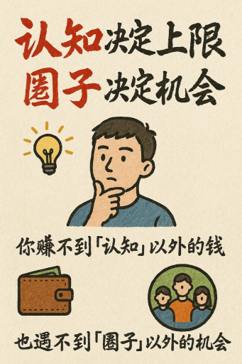 Hand-drawn style infographic cards.