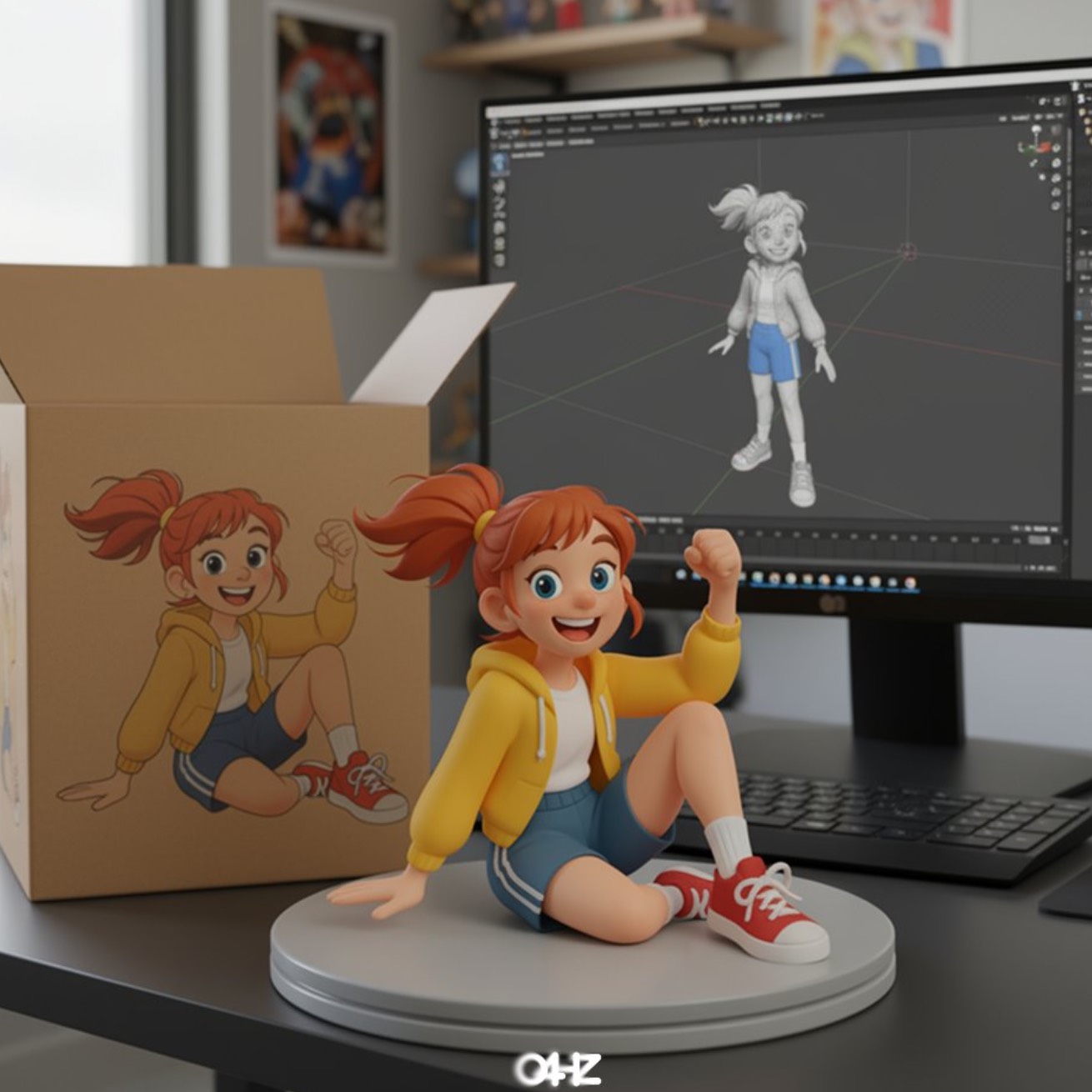 Turning an illustration into a figurine. 2