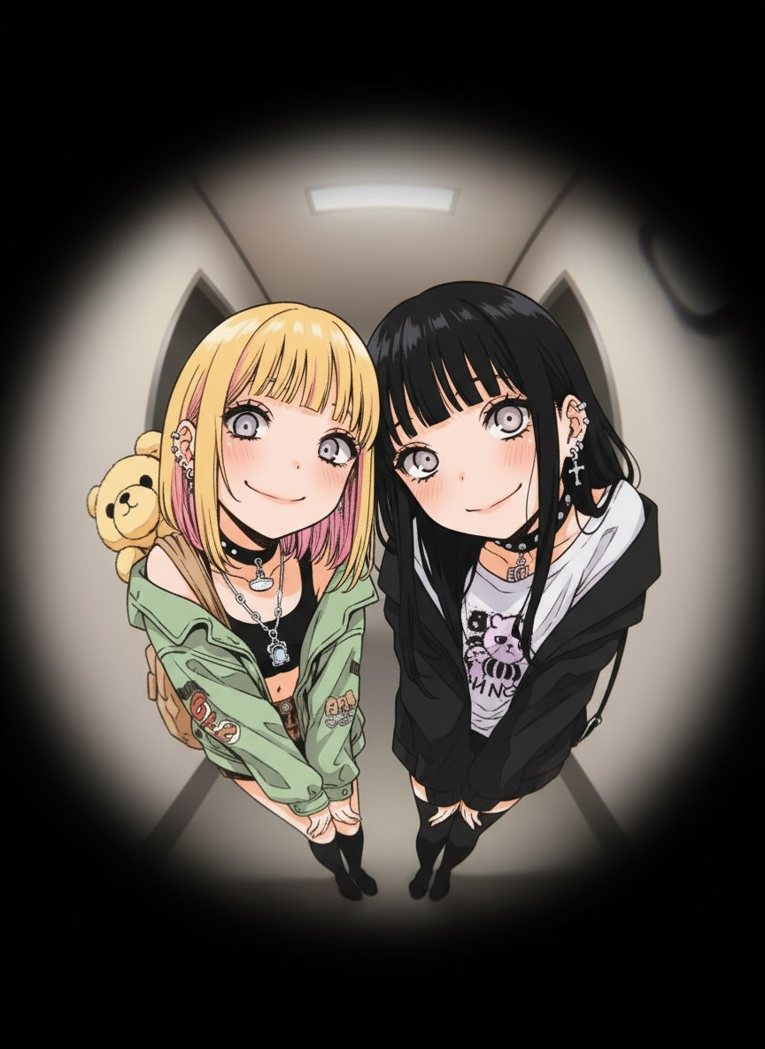 Fisheye lens perspective image. 2