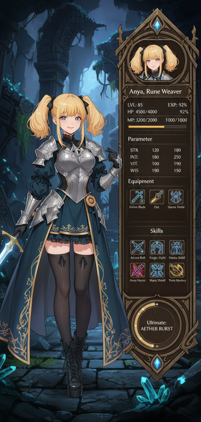 Character status screen 2