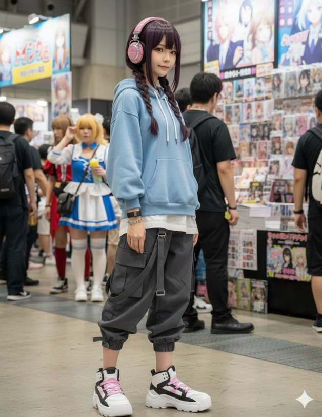 Cosplaying anime characters in real life. 2