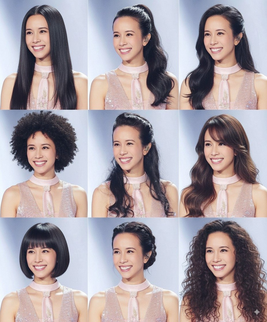 Try out a variety of hairstyles.