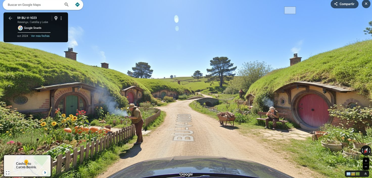 Middle-earth as seen through Google Maps.