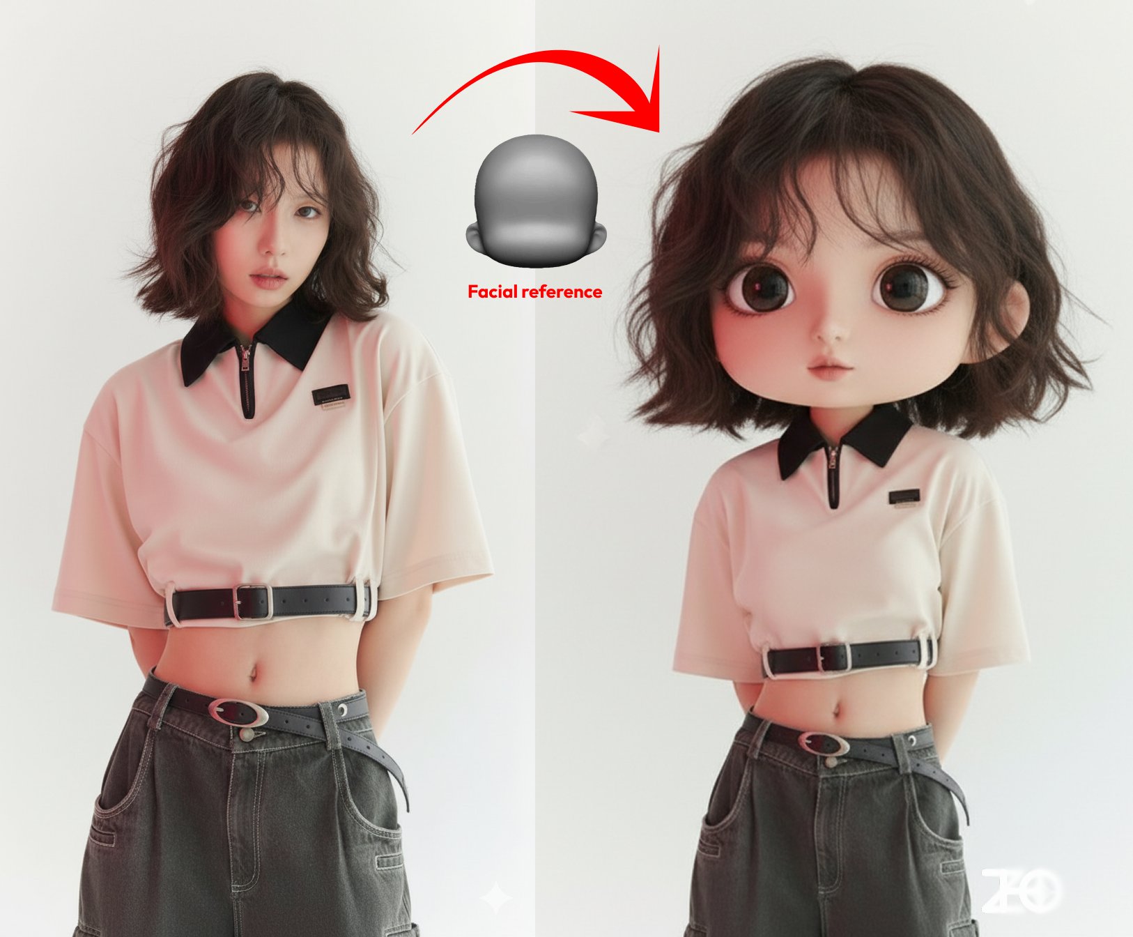 Control the character's facial shape.